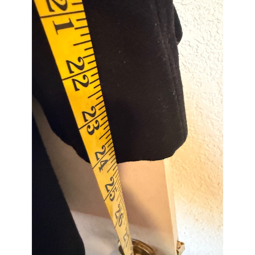 MICHAEL KORS Womans Wool Blend‎ Pea Coat Jacket Size 6 Gold Zip Black - Picture 9 of 10